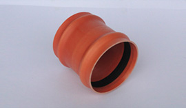 Luva de correr PVC Esgoto Ocre