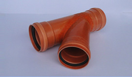 Juncão pvc esgoto ocre
