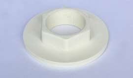 Flange PVC sextavado roscável